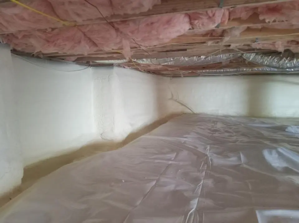 Crawl space encapsulation with closed-cell spray foam for Metal Roof Coating in Independence